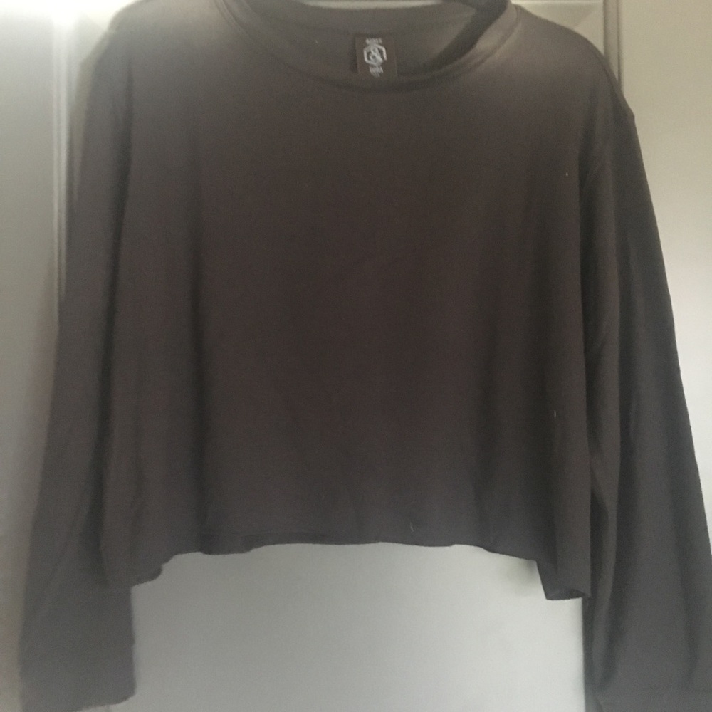 Agnes & Dora crop pullover, black